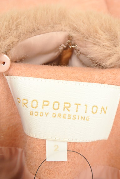 PROPORTION BODY DRESSING（プロポーションボディ ドレッシング）の古着「後ろペプラムファー付きショートコート（ジャケット）」大画像６へ