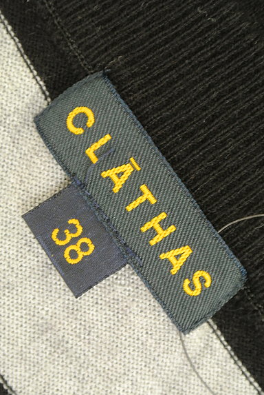 CLATHAS（クレイサス）の古着「花柄×ボーダー五分袖ニット（ニット）」大画像６へ
