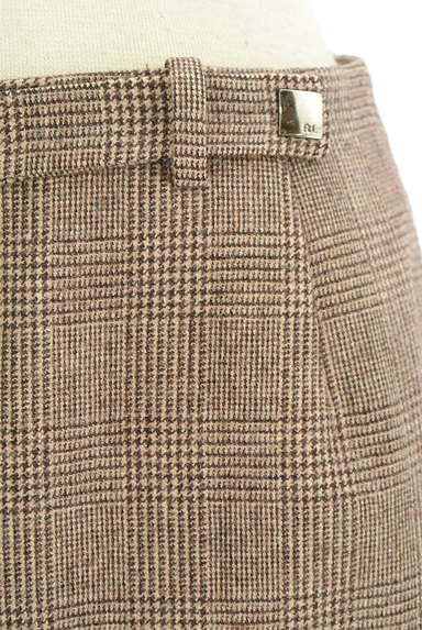Ralph Lauren（ラルフローレン）の古着「膝下丈チェック柄ラップタイトスカート（スカート）」大画像４へ