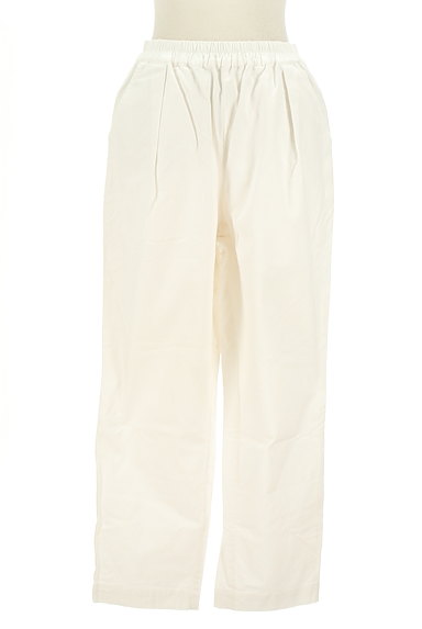 Melan Cleuge（メランクルージュ）の古着「ホワイトストレートパンツ（パンツ）」大画像１へ