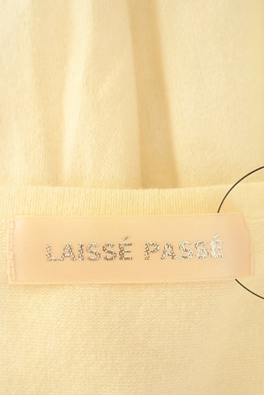 LAISSE PASSE（レッセパッセ）の古着「刺繍レース切替ニットソー（カットソー・プルオーバー）」大画像６へ