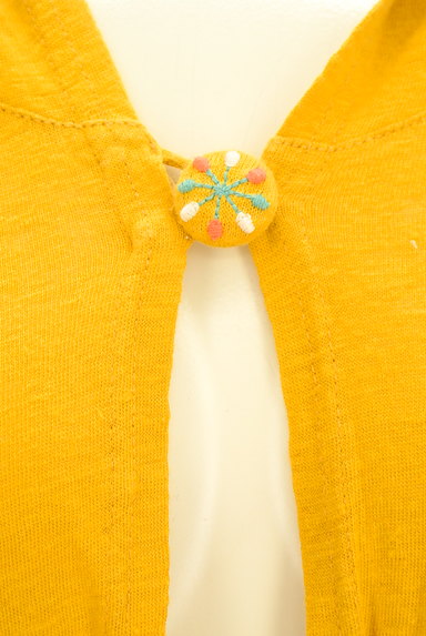 Jocomomola（ホコモモラ）の古着「フード付刺繍くるみボタンカーディガン（カーディガン・ボレロ）」大画像４へ
