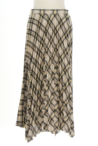 Rouge vif La cle（ルージュヴィフラクレ）の古着「変形ヘムプリーツロングスカート（ロングスカート・マキシスカート）」大画像１へ