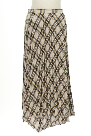 Rouge vif La cle（ルージュヴィフラクレ）の古着「変形ヘムプリーツロングスカート（ロングスカート・マキシスカート）」大画像２へ