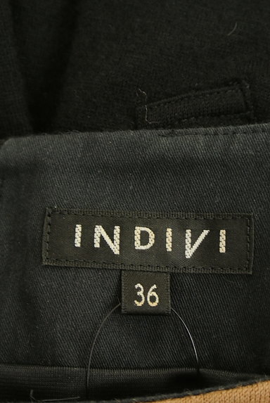 INDIVI（インディヴィ）の古着「ボーダー×無地七分袖ウールワンピース（ワンピース・チュニック）」大画像６へ