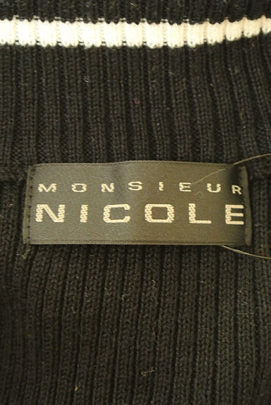 MONSIEUR NICOLE（ムッシュニコル）の古着「ハイネックリブカーディガン（カーディガン）」大画像６へ
