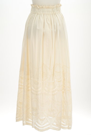 AZUL by moussy（アズールバイマウジー）の古着「カットワーク刺繍コットンロングスカート（ロングスカート・マキシスカート）」大画像２へ