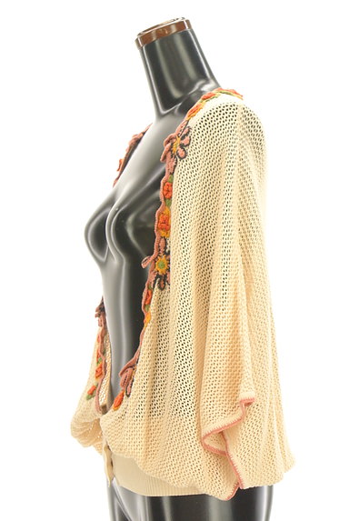 Jocomomola（ホコモモラ）の古着「花刺繍ドルマンカーディガン（カーディガン・ボレロ）」大画像３へ