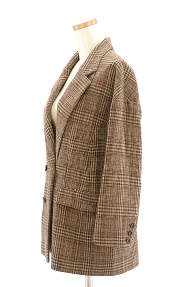 MERCURYDUO（マーキュリーデュオ）の古着「オーバーチェック柄ジャケットコート（ジャケット）」大画像３へ