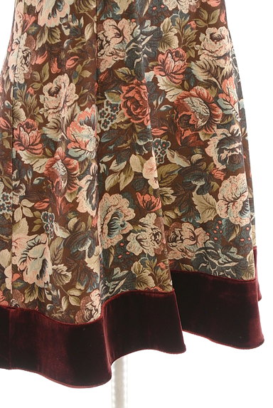 MERCURYDUO（マーキュリーデュオ）の古着「アンティーク花柄５分袖ワンピース（ワンピース・チュニック）」大画像５へ
