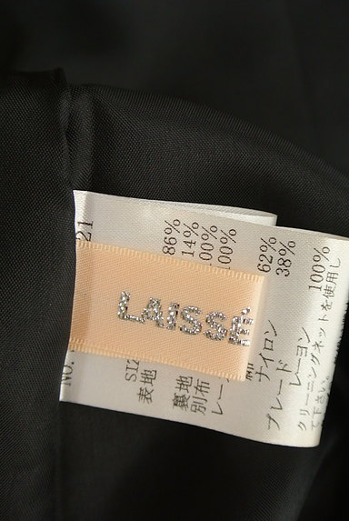 LAISSE PASSE（レッセパッセ）の古着「プリーツ襟バイカラーワンピース（ワンピース・チュニック）」大画像６へ