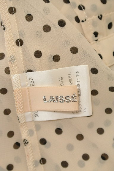 LAISSE PASSE（レッセパッセ）の古着「ドット柄シアーシフォンブラウス（ブラウス）」大画像６へ