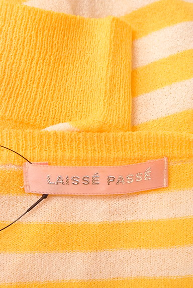 LAISSE PASSE（レッセパッセ）の古着「カラーボーダー5分袖カーディガン（カーディガン・ボレロ）」大画像６へ