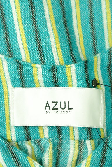AZUL by moussy（アズールバイマウジー）の古着「ストライプ柄フレアカットソー（カットソー・プルオーバー）」大画像６へ