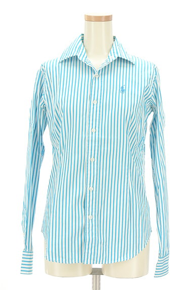 Ralph Lauren（ラルフローレン）の古着「オープンカラーストライプ柄シャツ（カジュアルシャツ）」大画像１へ