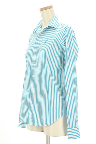 Ralph Lauren（ラルフローレン）の古着「オープンカラーストライプ柄シャツ（カジュアルシャツ）」大画像３へ