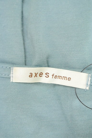axes femme（アクシーズファム）の古着「花モチーフ付チュールレースカットソー（カットソー・プルオーバー）」大画像６へ