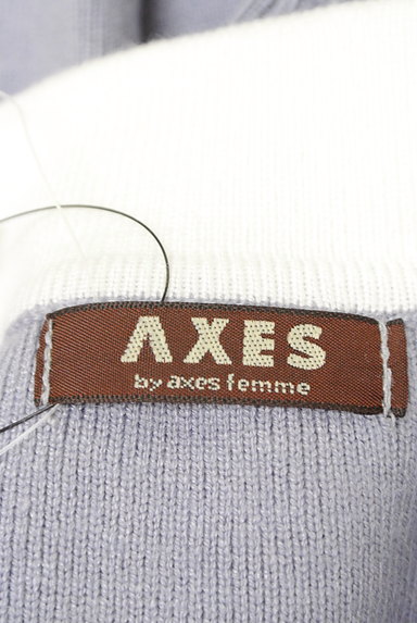 axes femme（アクシーズファム）の古着「バイカラー襟カーディガン風ニット（カーディガン・ボレロ）」大画像６へ