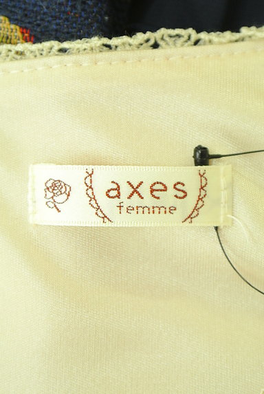 axes femme（アクシーズファム）の古着「ドッキングジャガード花柄ワンピ（ワンピース・チュニック）」大画像６へ