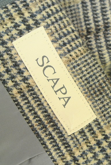 SCAPA（スキャパ）の古着「チェック柄タイトロングスカート（ロングスカート・マキシスカート）」大画像６へ