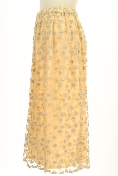 Sybilla（シビラ）の古着「ラメ刺繍チュールミモレスカート（ロングスカート・マキシスカート）」大画像３へ