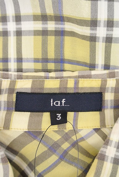 la.f...（ラエフ）の古着「フレッシュチェック柄シャツ（カジュアルシャツ）」大画像６へ