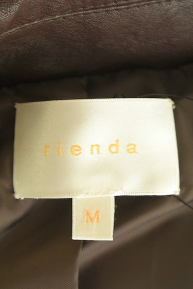 rienda（リエンダ）の古着「エコレザーワイドライダースジャケット（ブルゾン・スタジャン）」大画像６へ