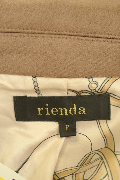 rienda（リエンダ）の古着「スウェードライダースジャケット（トレンチコート）」大画像６へ