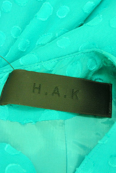 H.A.K（ハク）の古着「膝丈ドットシフォンワンピース（ワンピース・チュニック）」大画像６へ