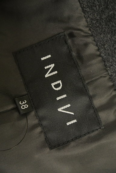 INDIVI（インディヴィ）の古着「ビッグカラーフレアショートコート（コート）」大画像６へ