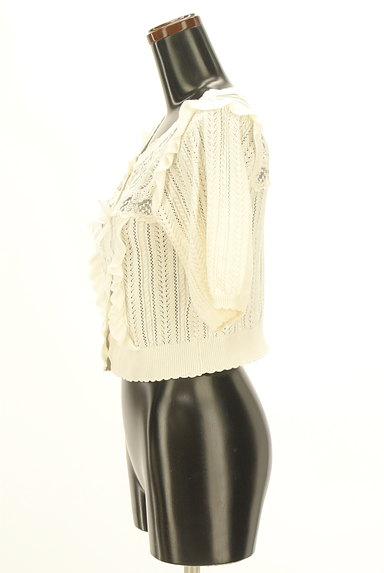 LIZ LISA（リズリサ）の古着「透かし編み刺繍チュールカーディガン（カーディガン・ボレロ）」大画像３へ