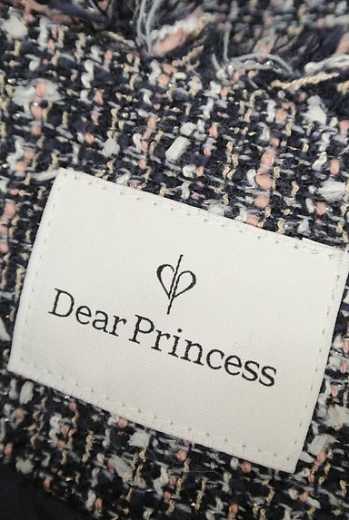 Dear Princess（ディアプリンセス）の古着「フリンジラメツイードジャケット（ジャケット）」大画像６へ