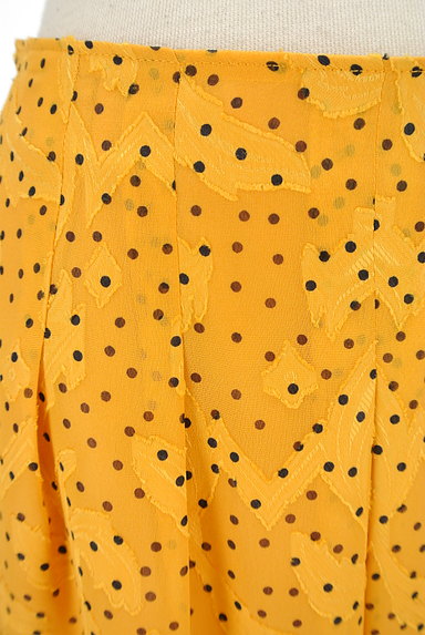 NARA CAMICIE（ナラカミーチェ）の古着「ドット×刺繍タックシフォンスカート（スカート）」大画像４へ