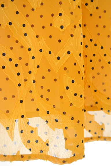 NARA CAMICIE（ナラカミーチェ）の古着「ドット×刺繍タックシフォンスカート（スカート）」大画像５へ