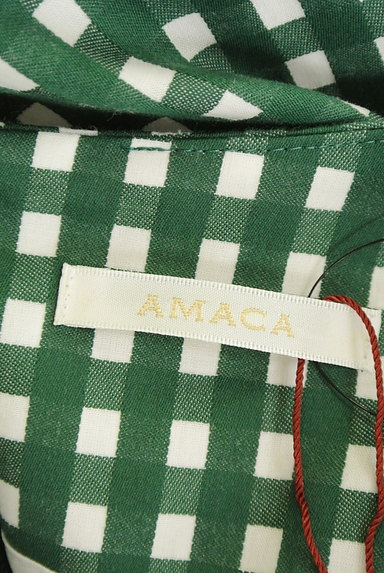 AMACA（アマカ）の古着「セットアップ風チェク柄ワンピース（ワンピース・チュニック）」大画像６へ