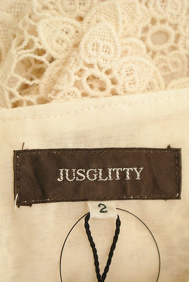 JUSGLITTY（ジャスグリッティー）の古着「七分袖花柄刺繍レースカットソー（カットソー・プルオーバー）」大画像６へ