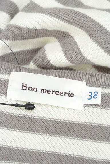Bon mercerie（ボンメルスリー）の古着「パール＋リボン付き七分袖ニット（ニット）」大画像６へ