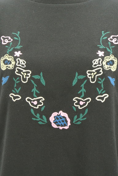 POU DOU DOU（プードゥドゥ）の古着「花刺繍フレア袖口ニット（ニット）」大画像４へ