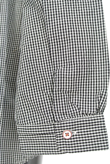 POU DOU DOU（プードゥドゥ）の古着「刺繍入りチェック柄フレアシャツ（カジュアルシャツ）」大画像５へ