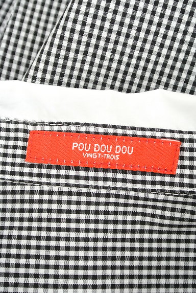 POU DOU DOU（プードゥドゥ）の古着「刺繍入りチェック柄フレアシャツ（カジュアルシャツ）」大画像６へ