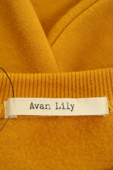 Avan Lily（アヴァンリリィ）の古着「フロッキープリント裏起毛スウェット（スウェット・パーカー）」大画像６へ