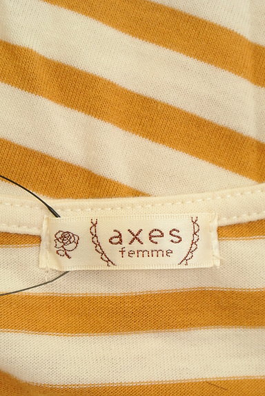 axes femme（アクシーズファム）の古着「花刺繍入りフリル袖カットソー（カットソー・プルオーバー）」大画像６へ