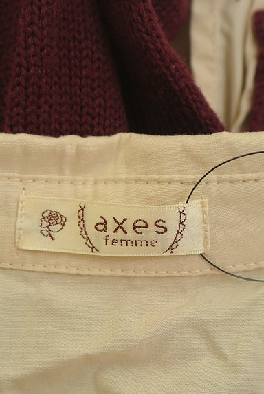 axes femme（アクシーズファム）の古着「シャツドッキングケーブルニット（ニット）」大画像６へ