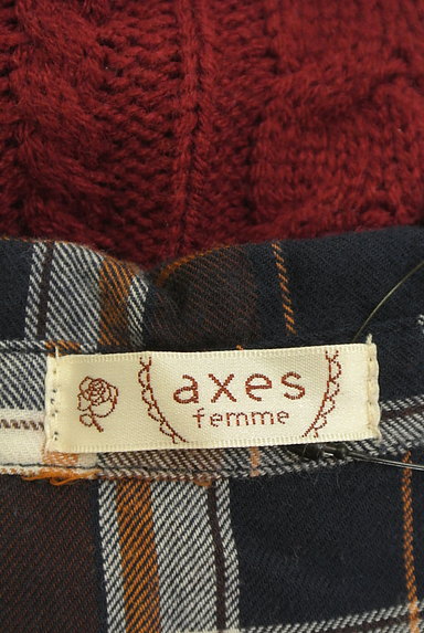 axes femme（アクシーズファム）の古着「シャツドッキングケーブルニット（ニット）」大画像６へ
