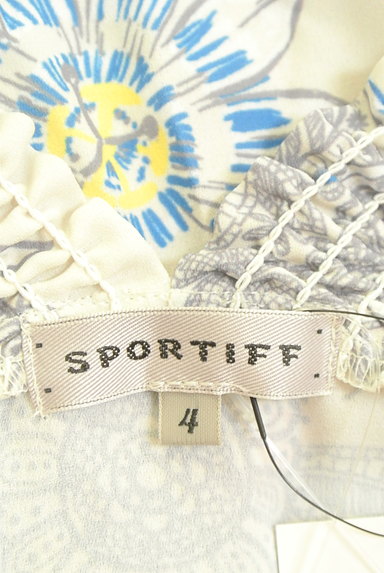 sportiff（スポーティフ）の古着「Vネックエスニック花柄シフォンカットソー（カットソー・プルオーバー）」大画像６へ