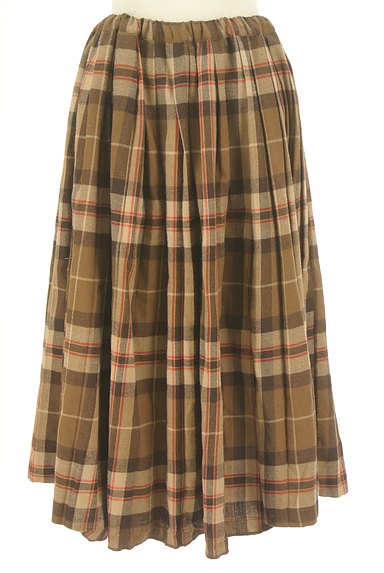 SM2（サマンサモスモス）の古着「チェック柄タックフレアロングスカート（ロングスカート・マキシスカート）」大画像１へ