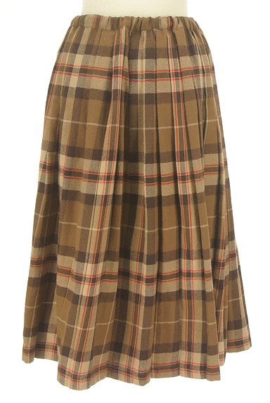 SM2（サマンサモスモス）の古着「チェック柄タックフレアロングスカート（ロングスカート・マキシスカート）」大画像２へ