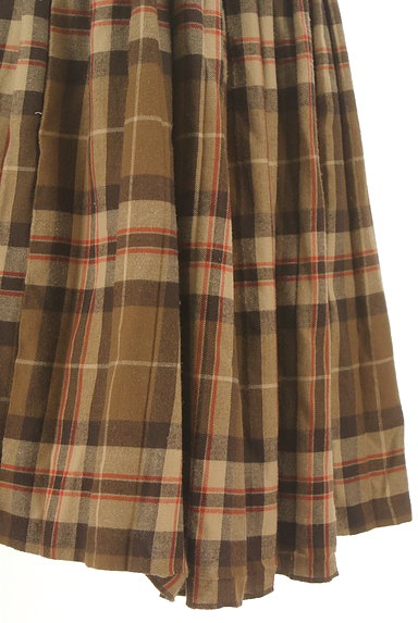 SM2（サマンサモスモス）の古着「チェック柄タックフレアロングスカート（ロングスカート・マキシスカート）」大画像５へ