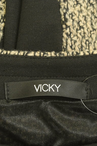 VICKY（ビッキー）の古着「イレギュラーバイカラー切替ワンピ（ワンピース・チュニック）」大画像６へ