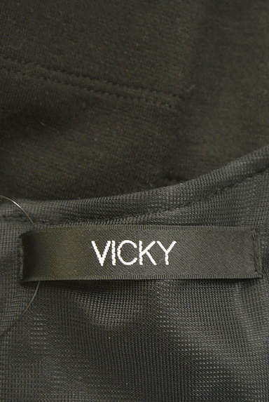 VICKY（ビッキー）の古着「パイルニット切替ワンピース（ワンピース・チュニック）」大画像６へ